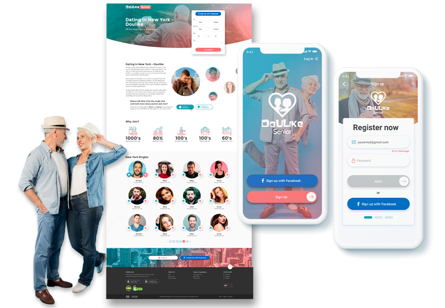 Elitewallpack designers created design of iOS app for dating